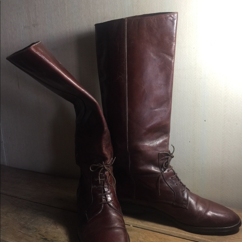 Marc Alpert brown leather riding boots - Picture 7 of 8